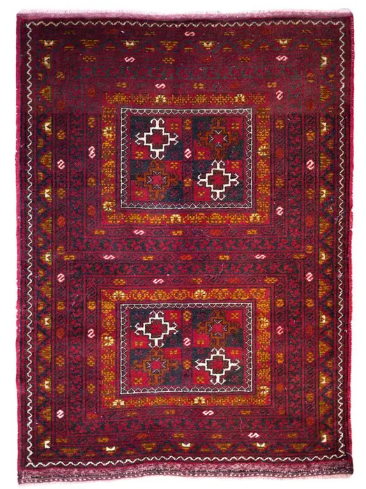 Hand-Woven Pile Baluchi Rug