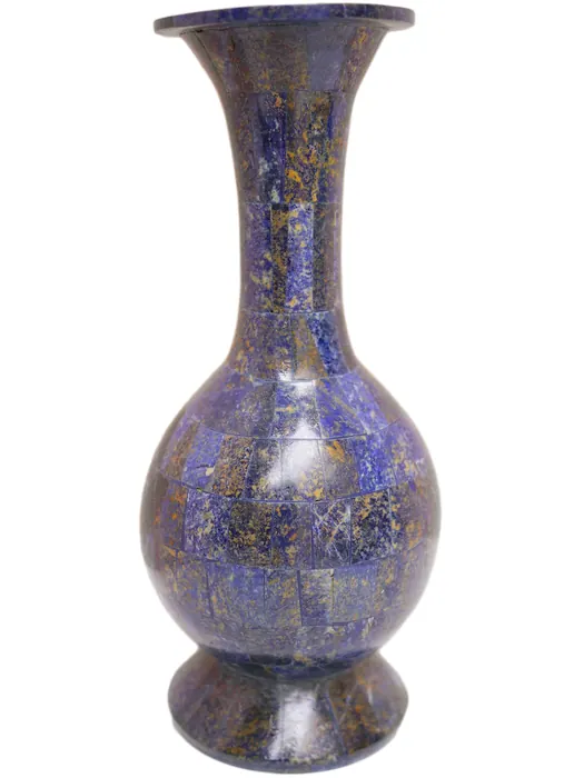 Lapis Lazuli Flower Vase (10”)