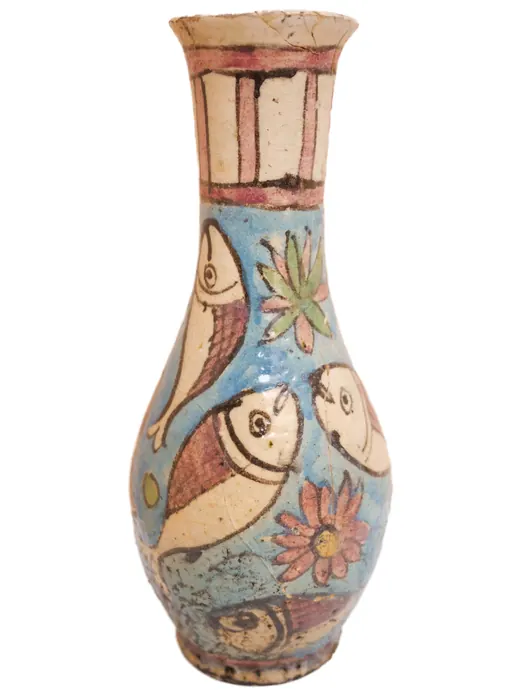 Sofreh Haft-Sin Ceramic Fish Flower Vase