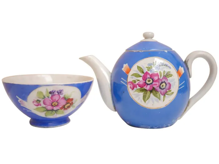 King of Afghanistan’s Gardener Teapot and Teacup