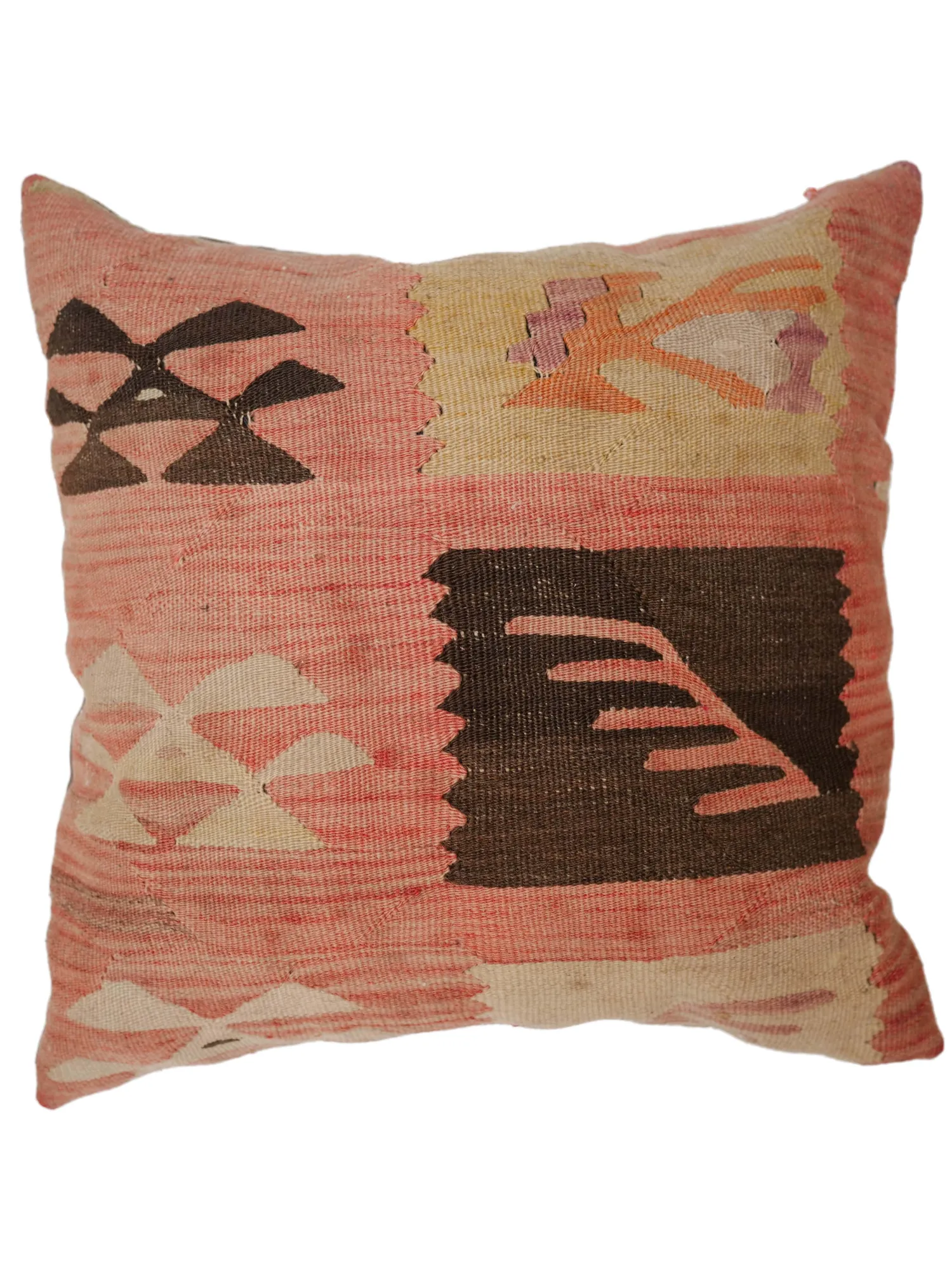 14″ Turkish Kilim Pillow (Bird Design)