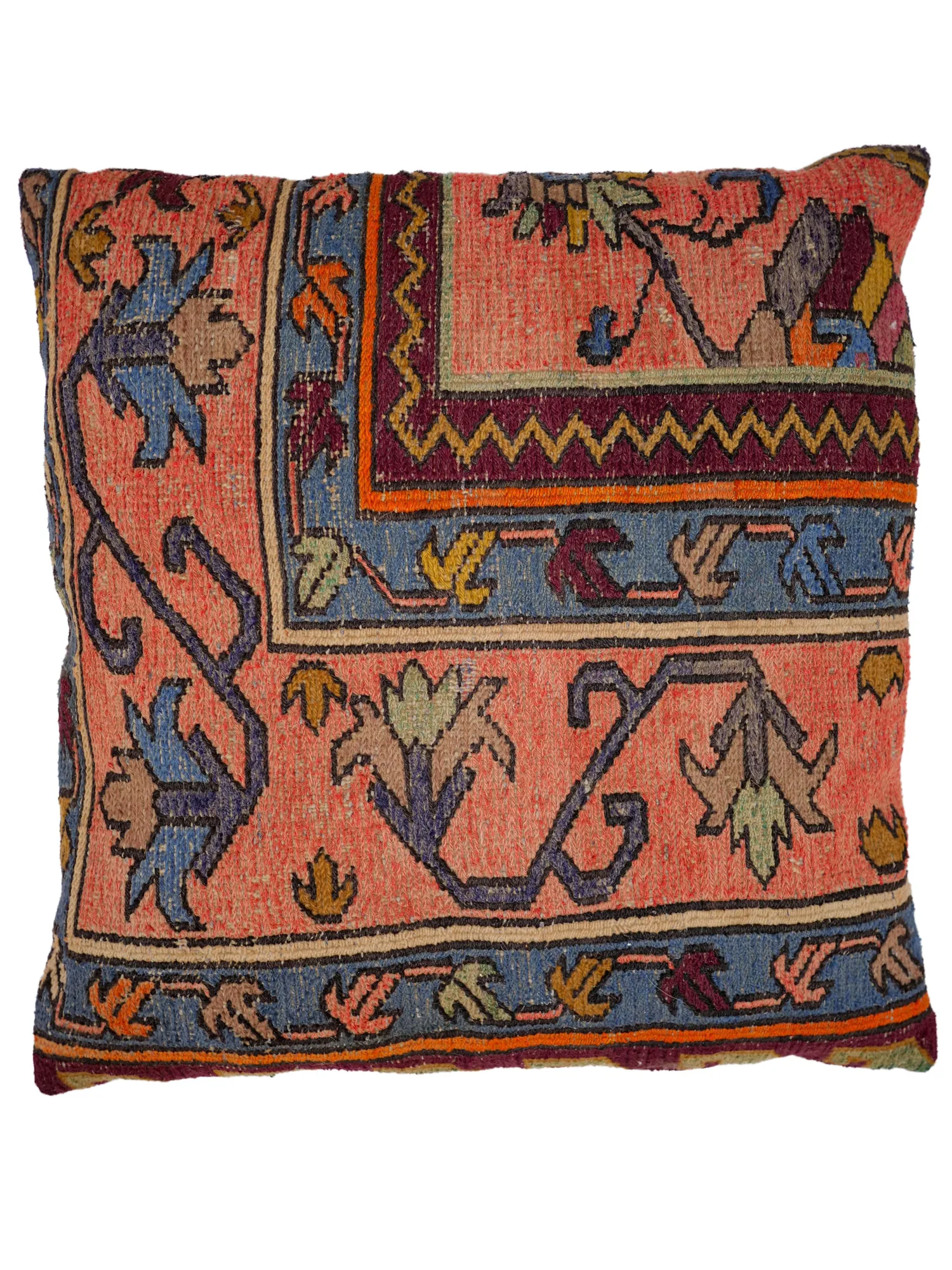20″ Turkish Kilim Pillow (Flower Design)