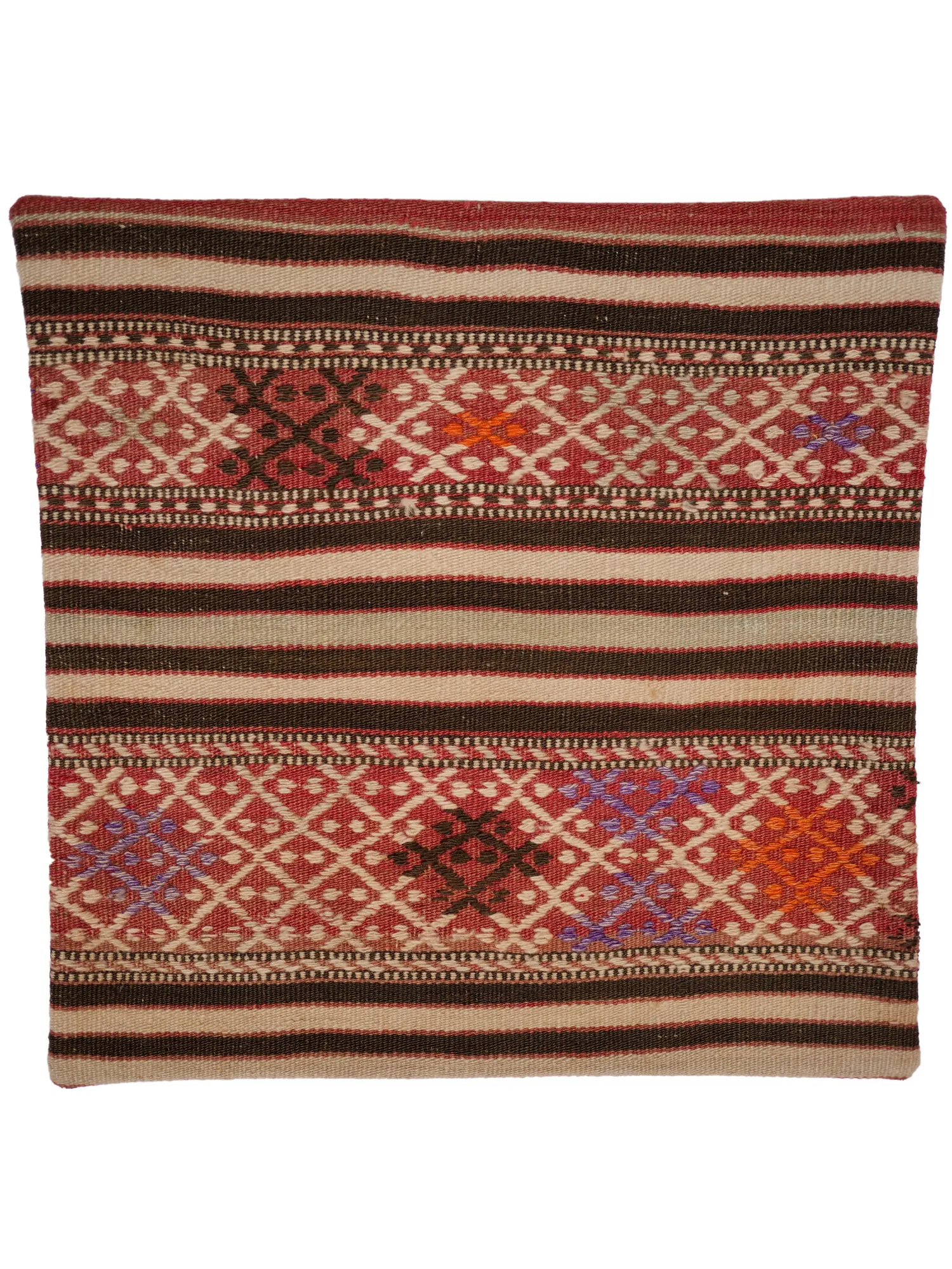 20″ Turkish Kilim Pillow (Tribal Design)