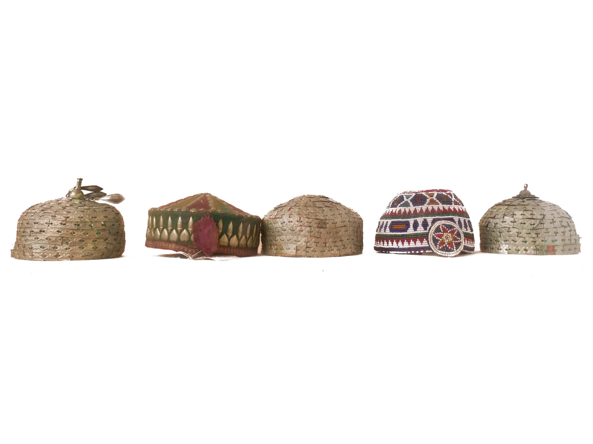 Collection of Hats from Different Villages in Afghanistan